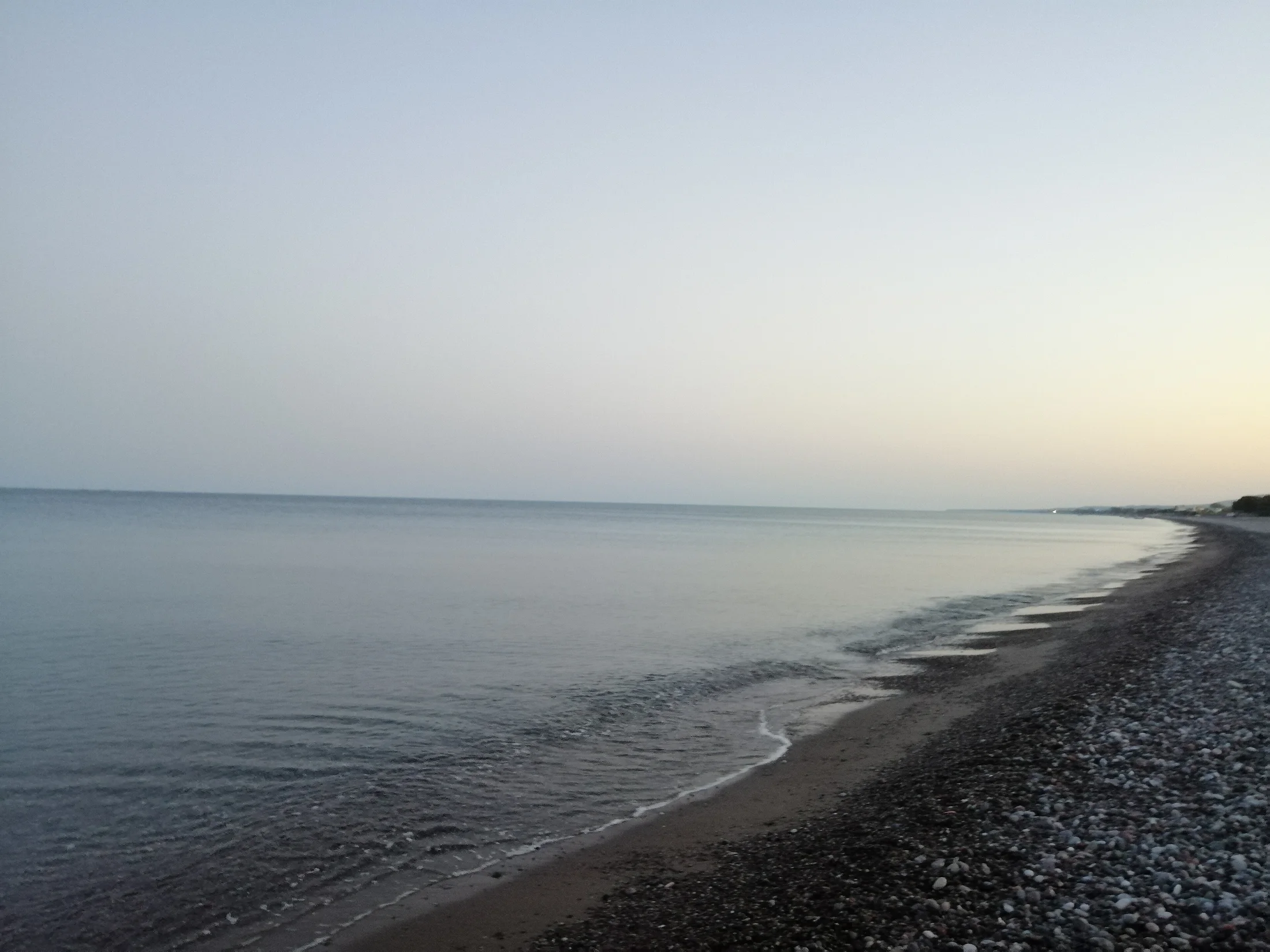 The long shoreline of Gennadi Beach